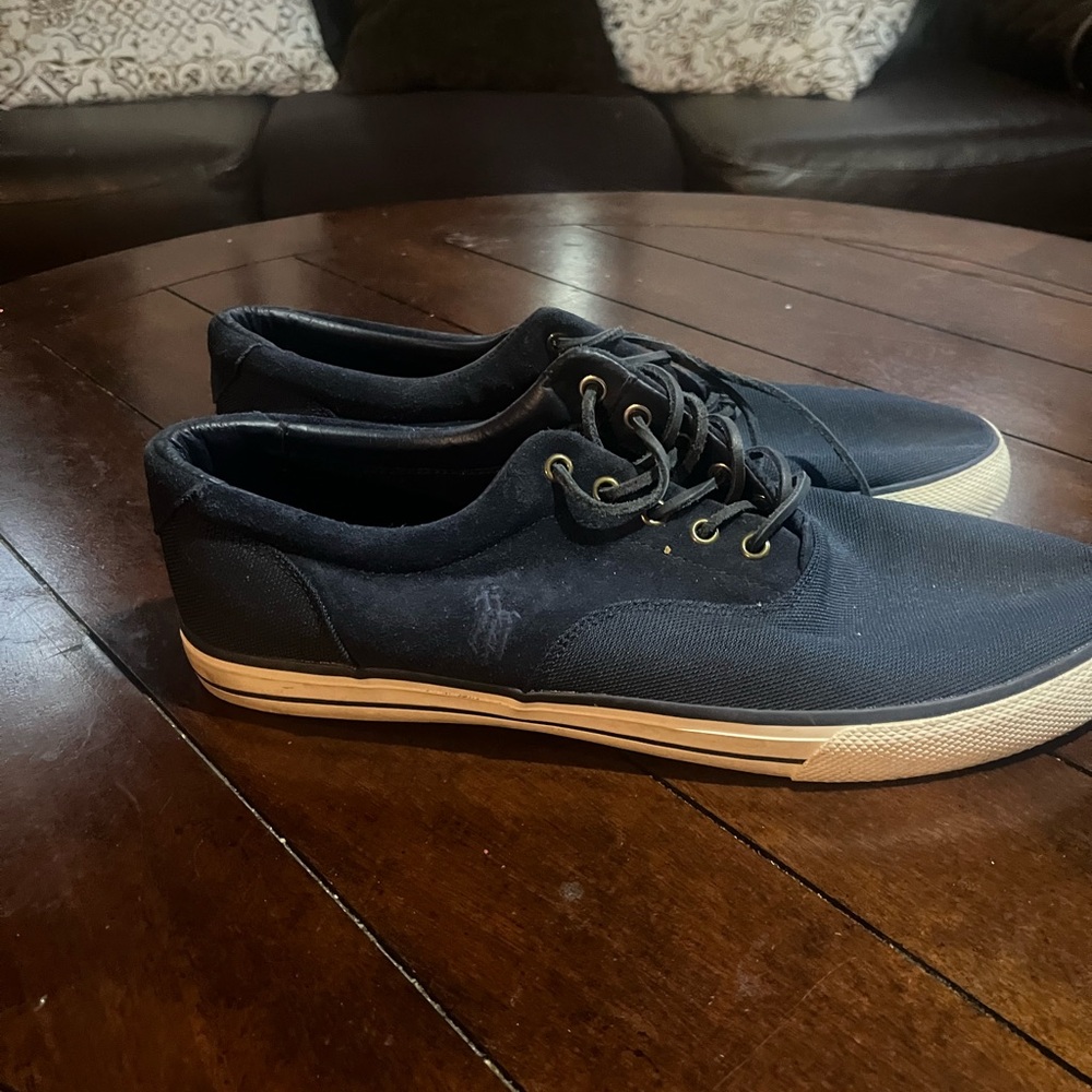 Ralph Lauren Black Sneakers Classic Design